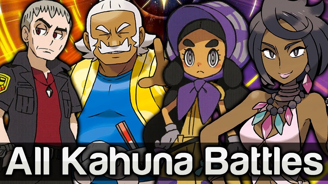 Pokémon Sun and Moon All Island Kahuna Battles WalkthroughAll Kahuna Batt.....
