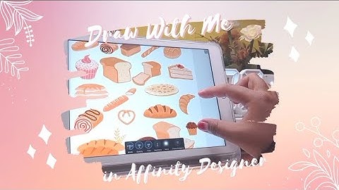 Short Time Lapse Video - Drawing Bakery Vector Set Collection in Affinity Designer
