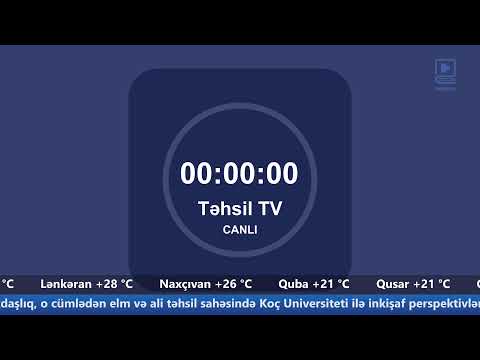 Təhsil TV - Canlı yayım