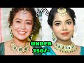 UNDER 250/- NEHU INSPIRED MAKEUP LOOK || Indian Wedding Guest Makeup look in Budget