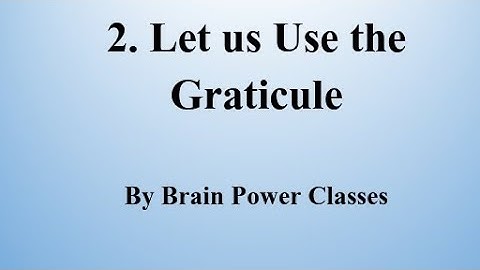 Class 6th // Geography // Chapter 2. Let us Use the Graticule // Question Answer