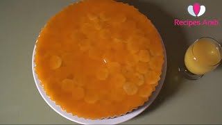 طورطة بالبرتقال والموز والفلان  / Tarte aux bananes à la crème d'orange