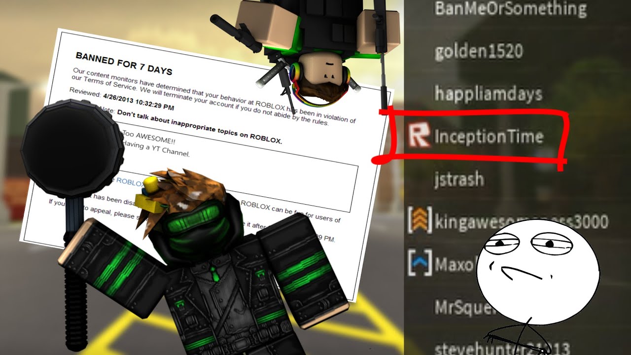 roblox banned admin hacking challenge