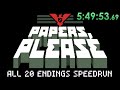 A True 100 Speedrun Of Papers Please