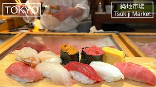 築地場外市場を食べ歩き 寿司 ラーメン 海鮮 玉子焼き 東京