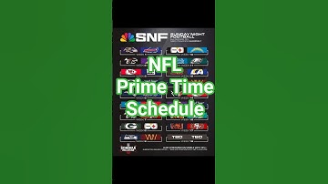 2025 NFL Schedule Prime Time