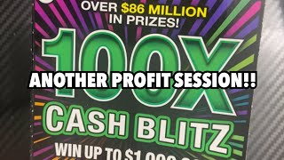 💥Another Good and Profit Session with This Ticket! 100X Cash Blitz! Last 5 Tickets of the Pack💥