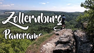 Wanderung Traufgang Burg Hohenzollern und Zeller Horn - Panorama pur