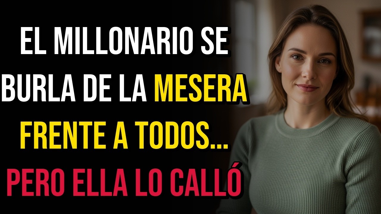 EL MILLONARIO SE BURLA DE LA MESERA FRENTE A TODOS… PERO ELLA LO CALLÓ.