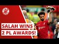 Mo Salah receives Premier League golden boot AND playmaker awards!