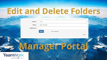TeamWork 5 Manager Tutorial: How to Edit and Delete Organization Folders
