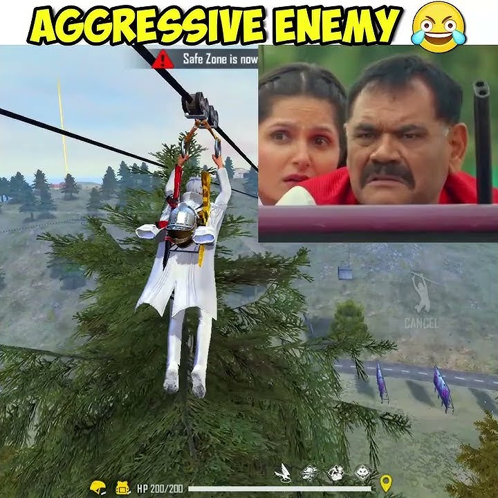 Aggressive Enemy VS Me In Free Fire | Funny Moments 🤣 #Shorts