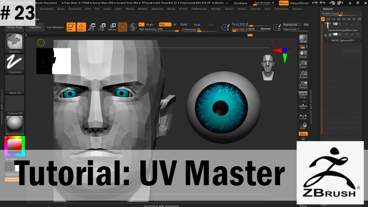 zbrush uv master tutorial