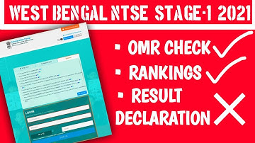 NTSE Result|| NTSE result 2021|| NTSE westbengal || NTSE stage 1||NTSE latest news|| NTSE cutoff