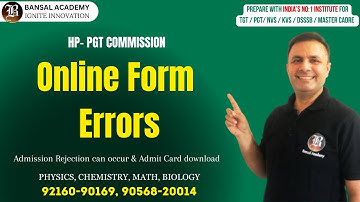 Common Reasons for Ineligibility After Submitting HPPSC PGT Online Application  - Bansal academy