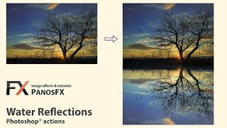 "Water Reflection" free Photoshop action screenshot 1