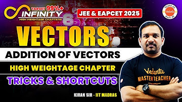 Vectors- Addition of Vectors 11th & 12th |JEE & EAPCET Maths | JEE & EAPCET 2025 |AP & TS| Kiran Sir