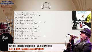 Video thumbnail of "🥁 Bright Side of the Road - Van Morrison Drums Backing Track with chords and lyrics"