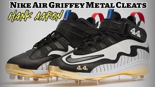 Full HANK AARON Nike Air Griffey Metal Cleats DETAILED LOOK Guide
