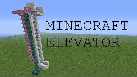 Minecraft - Piston Elevator