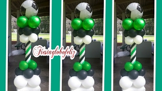 Columna fácil hecha con globos paso a paso