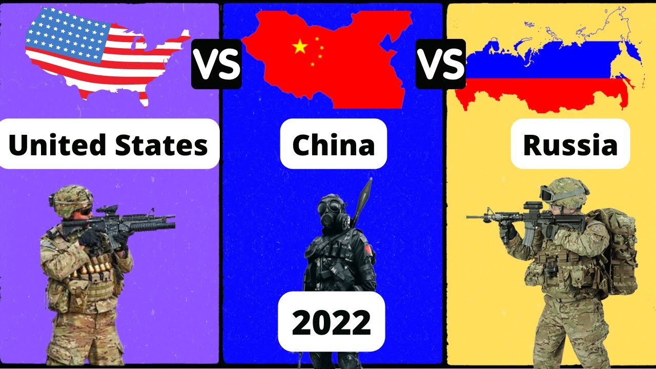 USA vs China vs Russia military power comparison 2022 - YouTube