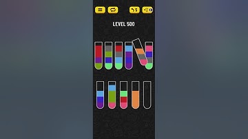 water sort puzzle level 500