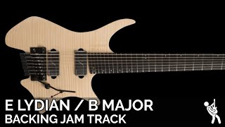 Plini Inspired Modern Progressive Metal Fusion Guitar Backing Track Jam in E Lydian / B Major