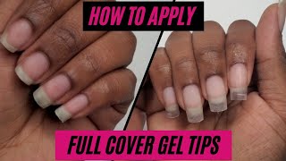 How to apply Gel Tips|Full Cover Gel Tips Application with Rubber Base Coat screenshot 5