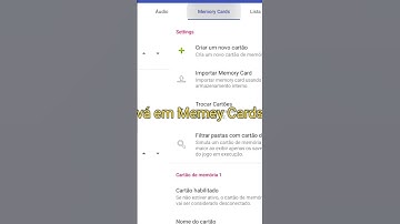 como importar Memory Cards do asther