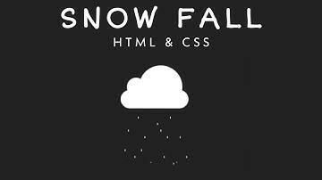 Snow Fall With  HTML and CSS | @Pranjultutorials