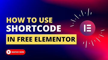 How to use shortcode in free Elementor