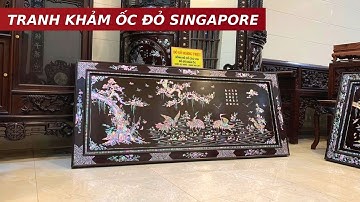 Đóng Gói Bức Tranh Khảm Ốc Đỏ Tùng Hạc Diên Niên cho Khách Bình Thuận | Khảm Ốc Đẹp Triệu Khảm Trai