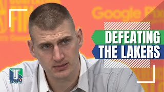 WHAT Nikola Jokic SAID after Nuggets BEAT the Lakers in Game 2 of the NBA Western FINALS