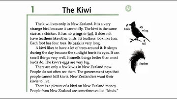 Facts and Figures - Unit 1:  Animals -  Lesson 1: The Kiwi