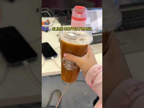 April Fools Slime Coffee Prank