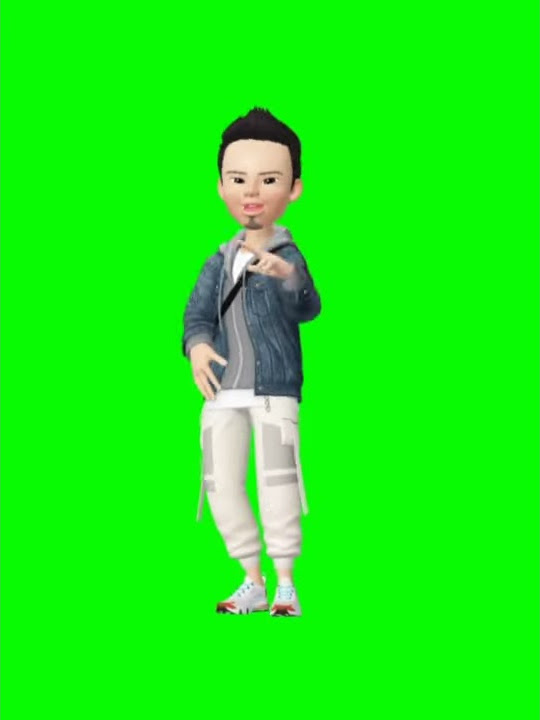 Green screen avatar menari