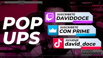 CREA POP UPS increibles para tus STREAMS // PROMOCIONA TUS REDES EN TUS DIRECTOS