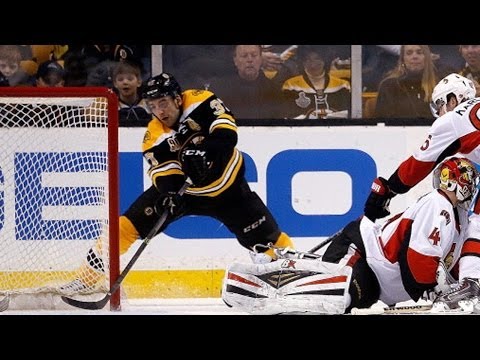 Bergeron dances around Anderson to score