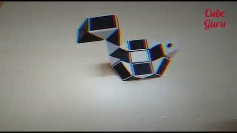 Tutorial for swan / 24 pieces rubics snake cube #10