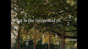 What is the reciprocal of –0/2?