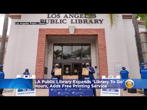 LA Public Library Expands 'Library To Go' Hours, Adds Free Printing Service