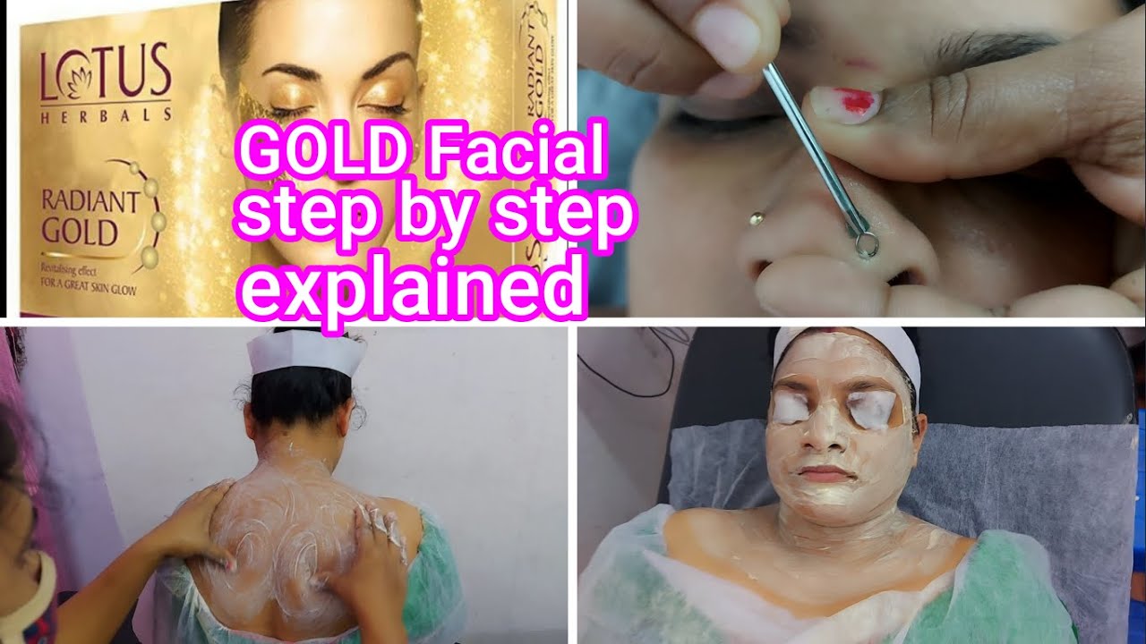 FACIAL Step By Step/GOLD Facial/Facial Kit For Fair and Glowing Skin/Facial with Massage Techniques