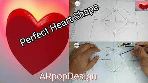 Dil ka marking kaise kare | how to mark heart shape pop design दिल का मार्क | By Ar Pop Design