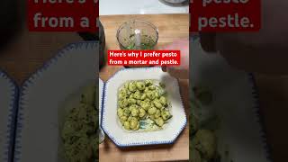 Here’s why I prefer pesto from a mortar and pestle.