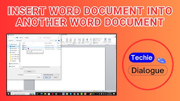 How To Insert A Word Document Into Another Word Document