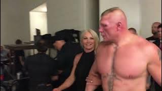 Brock Lesnar and sable walkout after ufc 200