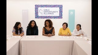 Michelle Obama meets with Girls Opportunity Alliance leaders