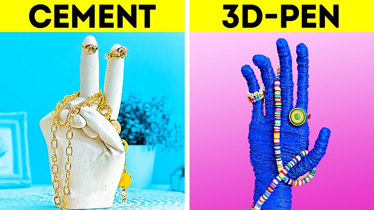 3D-PEN VS. CEMENT || Genius Repair Hacks, DIY Accessories And Room Decor Crafts