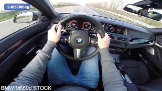BMW M550d CHIP vs STOCK Acceleration & TOP SPEED Autobahn POV by AutoTopNL